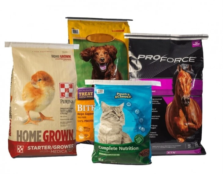woven bag packaging machinery for animal feed